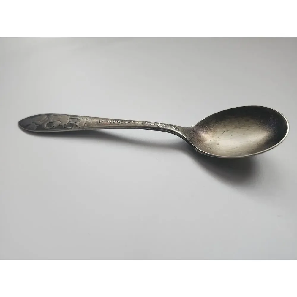 Vintage‎ 1930s Mickey Mouse Spoon Branford Silver Plate Disney Collectible